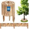 KOTARBAU® Staccionata in Legno per Giardino - 110 x 10 cm - Recinzione Giardino Esterno - Legno Bruciato - Steccato