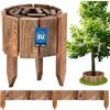 KOTARBAU® Staccionata in Legno per Giardino - 110 x 10 cm - Recinzione Giardino Esterno in Legno - Marrone - Steccato