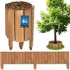 KOTARBAU® Staccionata in Legno per Giardino - 110 x 10 cm - Recinzione Giardino Esterno in Legno - Marrone - Steccato
