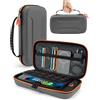 TRANSNOVO Custodia Compatibile con Nintendo Switch 2, Switch 2 Custodia Rigida da Viaggio con Alloggiamento per Alimentatore e 12 Slot per Giochi, Custodia Portatile per Console e Accessori Switch 2, Grigio