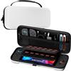 ProCase Borsa per Console Custodia per Nintendo Switch 2 2025, Custodia Protettiva Dura da Viaggio Portatile Adatta per Console e Accessori -Grande, Bianco