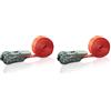 Dolezych Cinghia a Cricchetto Monoblocco, 700 Dan, Lunghezza 4 M, Rosso (Confezione da 2)