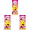 AREON Bottari 21431 Deodorante per Auto Dry Smile, Bubble Gum (Confezione da 3)