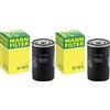 Mann Filter MANN-FILTER W 719/5 Filtro dell'olio - per Autovetture + veicoli commeriali (Confezione da 2)