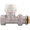 Schläfer 37071122 | Valvola termostatica diritta con cappuccio, attacco femmina Universale 1/2,Valvola Termostatizzabile per termosifone DN15 M30x1,5 in Ottone attacco eurocono. Made in Italy