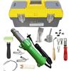Beyondlife 1600W Led Illuminazione strumento di Saldatura Saldatura Plastica Pistola Riscaldante A Caldo Set Saldatrice Pvc Ad Aria Calda, Con Kit di Saldatura Pavimento Farfalla, Scatola Trasporto