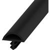 WMYYLX Guarnizione per porta, Guarnizione in TPE, Guarnizione per porta di 5m/10m/30m, Guarnizione in gomma, Guarnizione per ante resistente al vento e alla pioggia (Nero, 12 x 5 mm x 10m)