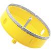 Aohhy Sega a Tazza Diamantata 110mm con Punte Guida, Professionale Vacuum Brasato Punte per Trapano Diamantate per Piastrelle, Porcellana, Vetro, Marmo e Ceramica