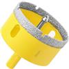 Aohhy Sega a Tazza Diamantata 65mm con Punte Guida, Professionale Vacuum Brasato Punte per Trapano Diamantate per Piastrelle, Porcellana, Vetro, Marmo e Ceramica