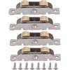 SEAFRONT 4PCS Porta Scorrevole Patio Tandem Rullo di Montaggio in Metallo - Ruota di Ricambio Cuscinetto a Sfera in Acciaio (Ruota Piatta)