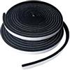 DOUJIAO Nastro autoadesivo in schiuma, striscia sigillante in gomma per finestre e porte, resistente alle intemperie, acustico, antiscivolo, (12mmx6mmx10m)