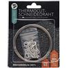 Tech-Parts WDVS XPS, set di 10 metri di filo da taglio per polistirolo, filo per taglio a caldo, diametro di 0,6 mm, con 20 occhielli