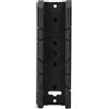 Hyuduo Scatola per Mitra ABS Multifunzionale Taglio Legno Gesso Piastrelle Angoli 0 45 90 Gradi con Foro Vite Fissaggio per Tagli Obliqui Smussati Battiscopa Nera Modelli 801 802 803