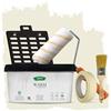 PECTRO Pittura Mano Unica 4L (6,3kg) Set con rullo, pennello, griglia e nastro in carta - Pittura per Interni Lavabile per Pareti e Soffitti - Monomano per Camere e Soggiorni