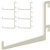 StarMaker Set di 6 ganci per pannello forato Ikea Skadis - Gancio a L dritto, 90 mm - Supporto da parete, pannello per utensili e accessori