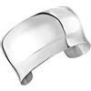 Breil, Collezione Sculpture, Bracciale Donna in Acciaio Lucido, con Forma Fluida e Finitura Lucida, Dimensioni 5,7 x 4,8 cm, Circonferenza Interna 15,5 cm, Misura S
