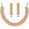 Touchstone Collana glamour Hollywood con cristalli bianchi motivo paisley motivo antico per donna Oro