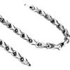 URBAN JEWELRY Unique Astro Snake 22 Inches Men's Tungsten Golden Toned or Silver Link Necklace Chain (Heavy, Solid)