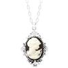 TAMHOPE Collana con Cammeo da Donna,Collana con Medaglia Smaltata, Collana con Cammeo Ovale da Donna,Gioielli con Cammeo con Ciondolo Donna