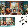 Reofrey Puzzle 1000 Pezzi - Elegante Interior Serenità, Puzzle Adulti Forma Speciale, Sfida Impossibile Divertente Per Famiglie & Decorazione 41x80cm - Idea Regalo Per Appassionati Puzzle classici