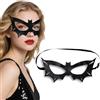 Hoshin Maschera per adulti, in pelle PU, per donne e uomini, Batgirl, Batwoman, pipistrello, maschera per gli occhi, costume di Halloween, accessorio per cosplay