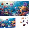 Reofrey Puzzle 1000 Pezzi - Tartaruga Oceanica, Puzzle Adulti Forma Speciale, Sfida Impossibile Divertente Per Famiglie & Decorazione Murale 41x80cm - Idea Regalo Per Appassionati Puzzle classici