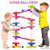 WEofferwhatYOUwant Torre Super Ball Drop - Pista Sensoriale Montessori con Palle Grandi - Gioco Educativo per Bambini 9 Mesi+ - Costruzioni Alte Stabili - Regalo Bimbi Neonati e Asilo