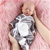 Vollence Bambola Neonata 46cm Addormentata in Silicone, Non Bambola in Vinile, Bambola Realistica - Ragazzo