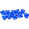 Generic Dadi D10,Trasparenti Poliedrici Dadi 10 Pack Blu Dadi 10 Facce Dice per DND MTG RPG Dungeons and Dragons Festa in Famiglia Raccolta Giochi da Tavolo 22mm
