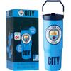 Get Trend Manchester City Bicchieri Termici 30oz/850ml, Borraccia Termica con Manico e Paglia, A Prova di Perdite Acciaio Inossidabile Tumbler