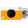 KODAK Printomatic - Fotocamera di stampa istantanea, stampa su Zink 5 x 7.6 cm, carta appiccicosa, giallo