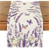 Artoid Mode Runner da tavolo con fiori di lavanda lilla e farfalle primaverili, decorazione per la cucina stagionale, decorazione per la casa, per interni, feste, decorazioni per le vacanze, 40x140 cm