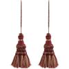 PRETYZOOM 2 Pezzi Ciondolo Nappa Per Tende Decorazione Casa Con Design Elegante E Artigianato Cinese 7.87X1.10In Accessori Per Tendaggi Stile Boho Passamaneria Decorativa