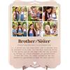 nagu® Brother Sister. Wedding Gifts for Siblings. Personalised Photo Frame for Men and Women. Wooden Gift Card, 30 x 22 cm, for Personalised Presents. Includes adhesive letters and numbers