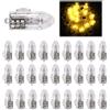 Tulov 30 mini luci a LED, per palloncini a LED, luce bianca calda, mini lanterna di carta con batteria, luci a LED, per feste di compleanno, matrimonio, Halloween, decorazioni natalizie