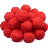 TOAOB THE ONE AND ONLY BABY TOAOB 30 Pezzi Pom Poms Rosso 5cm Pompon Pon Pon per Lavoretti Creativi Fai da Te Crafts Decorazioni Artigianato Cucito