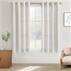 CUTEWIND Tende per Interni Finestre Camera da Letto Corte, Tenda Corta da Interno Semitrasparente Lino con Occhielli per Cucina Soggiorno Salotto 140x175 CM, 2 Pezzi, Avorio
