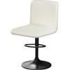 YINGAYOU Coprisedie da Bar con Schienale Coprisgabello con Schienale Motivo a Foglie, Elasticità, Antipolvere, Antirughe, Facilmente Lavabile per Bar, Ristoranti, Cucine Domestiche (1, Bianco)