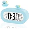 Ayybboo Sveglia Digitale per Bambini con Snooze,Luce Notturna,12/24 Ore,Sveglia da Comodino per Ragazzi e Ragazze,Facile da Usare per L'asilo,La Camera da Letto,il Soggiorno（Azzurro）