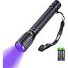 Nextorch Torcia UV 405nm Luce UV Torcia a LED ultravioletta per Blacklight UV Torcia Rilevatore Resina Curing Pet Urine Macchie Controllo Soldi Bugs Letto Batterie