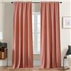 Joydeco Tende in velluto per soggiorno, confezione da 2 pezzi, altezza 240 x larghezza 140 cm, colore rosa, eleganti tende oscuranti, per la camera da letto