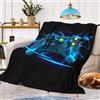 CXYXHW Coperta Gamepad Morbida, Calda e Soffice per Bambini Gamer, Coperta in Flanella, Coperta per Divano in Microfibra, Decorazione per Stanza (Gamepad C, 130 x 150 cm)