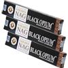 NKlaus 3X Golden Nag Black Opium bastoncini di incenso 45g - Profumazione sensuale e misteriosa per serate rilassanti e meditazione. Räucherwerk naturale