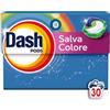 Dash Pods Detersivo In Capsule, 30 Lavaggi, Salva Colore, Rimuove Le Macchie, Igienizza, Brillantezza Per I Capi (Confezione da 2)