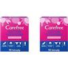 Carefree, Salvaslip, Cotton Flexiform, Adatto anche a Perizomi, 100% Traspirante, Fresca Fraganza, 56pz, 56 unità, 1 (Confezione da 2)