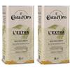 Costa d'Oro - L'Extra 3L. Olio Extravergine di oliva estratto a freddo. Sapore equilibrato, adatto a tutte le ricette e come condimento per insalate. Latta da 3 litri. (Confezione da 2)