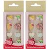 FunCakes Decorazioni di Zucchero Sweet Celebrations: pronte per l'uso per la decorazione di torte, Ottime per cupcakes, muffin e altro, senza glutine, Set/8 (Confezione da 2)