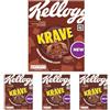 Kellogg's Krave Choco Brownie, 375g (Confezione da 4)