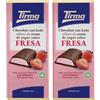 Tirma Barretta di cioccolato al latte con ripieno di crema yogurt al gusto fragola 103 g | spuntino dolce al cioccolato cremoso | Cioccolato con ripieno fruttato | Ideale per merenda e dolci momenti