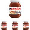 Nutella - Crema Spalmabile alle Nocciole e Cacao, Senza Glutine, Conservanti e Grassi Idrogenati, Ottimale a Colazione, Vasetto da 950 gr (Confezione da 4)
